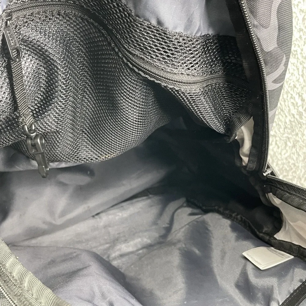 Adidas Backpack Camo Pockets Large Gray Academia Hiking Camping Travel Streetwea